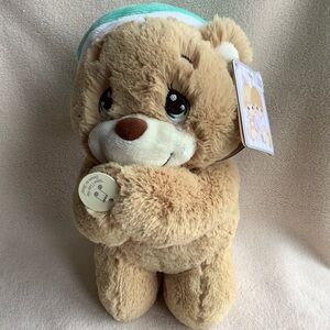 Precious Moments Aurora Tan Plush Charlie Prayer Bear Working Talking Animal Toy